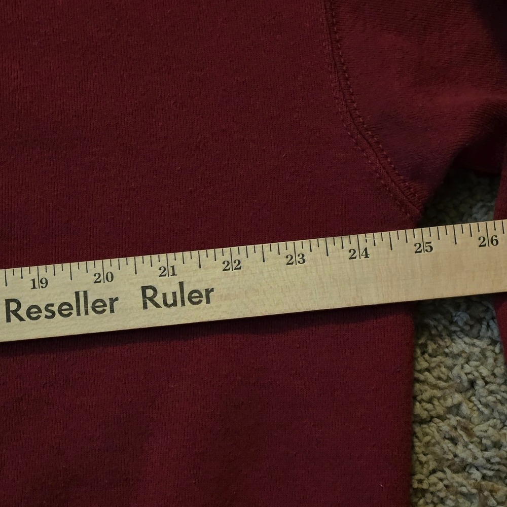 Vintage Hanes Budweiser Sweatshirt Mens XXL Maroon Red Embroidered Logo 90s USA - Picture 6 of 8